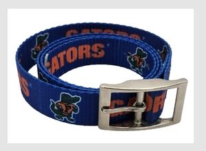 University of Florida Gators Belt Canvas Size 38 Gator Head Blue Orange